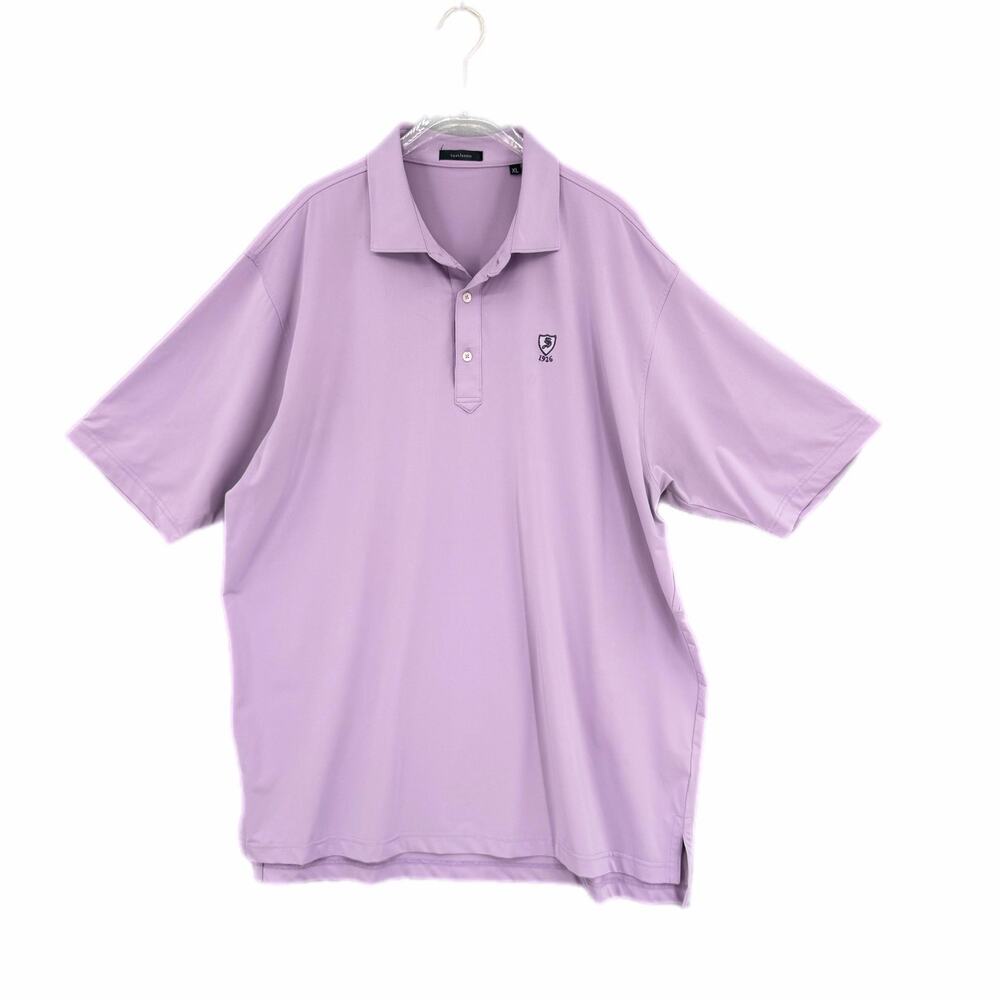 Turtleson Men's XL Purple Short Sleeve Golf Performance Casual Spring Polo Top